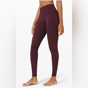 Lululemon leggings size 8 maroon/burgundy